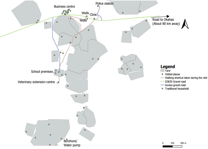 Karte der Siedlung Uutsathima © THI