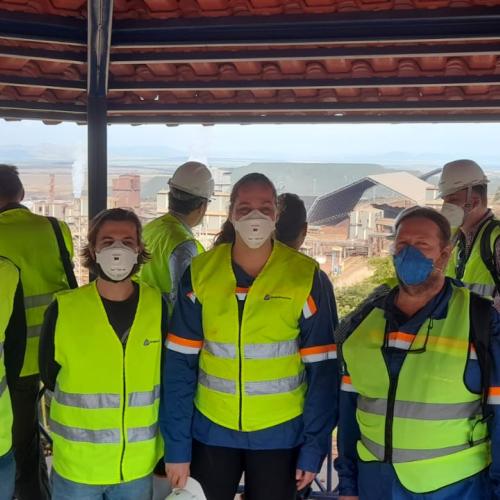 Mitglieder des BioProLat-Teams während des technischen Besuchs in Barro-Alto. © CETEM